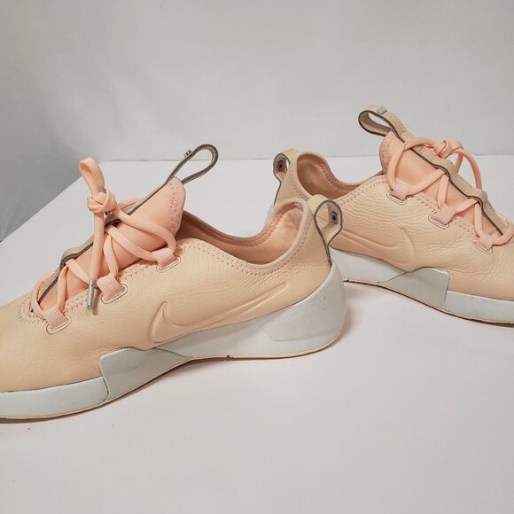 Nike Womens Ashin Modern LX Faux Leather Logo Sneakers Pink - Size 9 - Picture 6 of 9